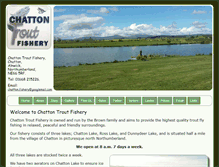 Tablet Screenshot of chattontroutfishery.com